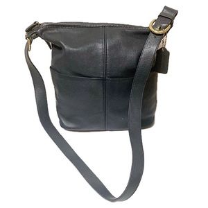 Coach Rivington 4141 Soho Bucket Bag Navy Leather Vintage Shoulder Bag